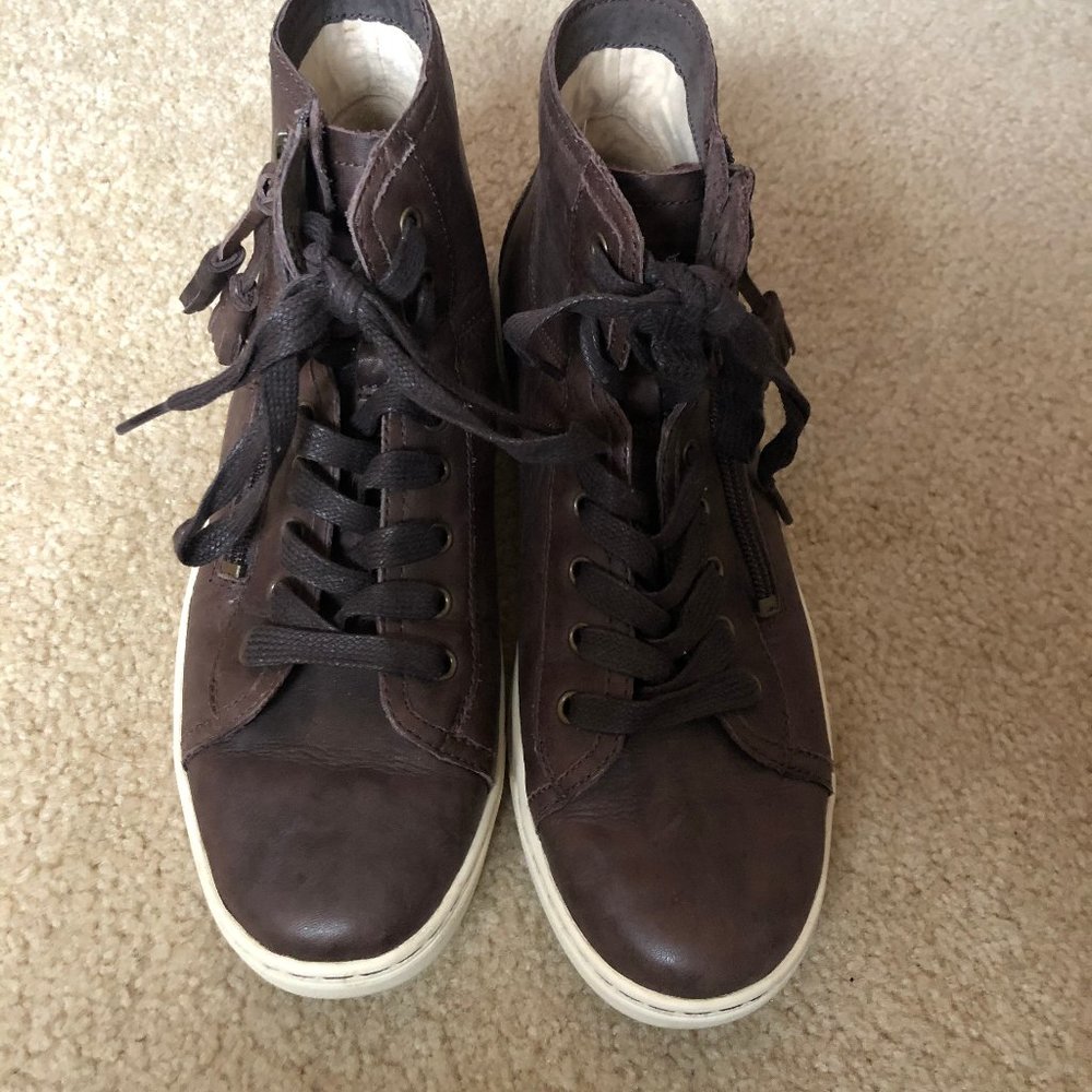 Ugg Leather Sneaker Boots